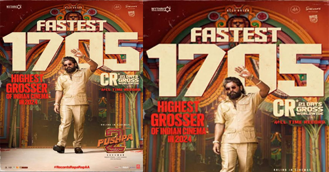 ‘Pushpa 2: The Rule’ amasses Rs 1,700 Cr; Allu Arjun’s film does it the fastest in Indian history