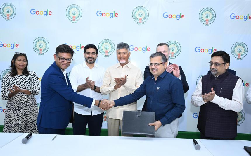 Google inks MoU with AP Govt Google inks MoU with AP Govt