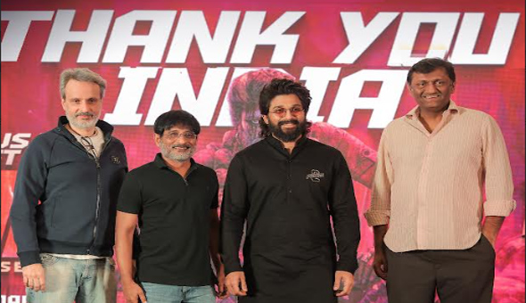 Biggest film ‘Pushpa 2: The Rule’: Thank You India meet held as film enters Rs 1000 Cr club; Allu Arjun Biggest film ‘Pushpa 2: The Rule’: Thank You India meet held as film enters Rs 1000 Cr club; Allu Arjun