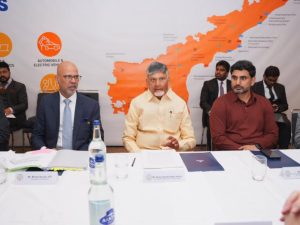 Nara Lokesh Team met Swiss Ambassador Mridul Kumar
