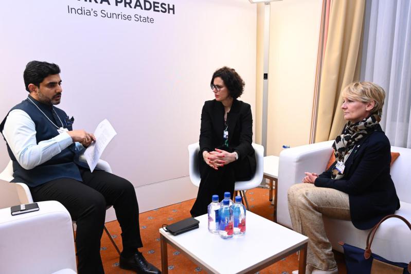 Minister Lokesh met with Canton of Vaud State Councilor Kristella