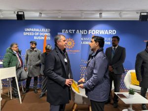 Nara Lokesh met Apollo Tires Vice Chairman Neeraj Kanwar