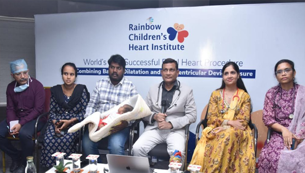 Rainbow Children’s Heart Institute Performs World’s First Fetal Aortic Valvuloplasty with Device Closure on 27-Week Fetus