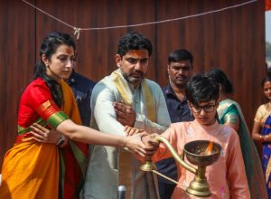 Nara Lokesh Family Holy Dip at Prayagraj