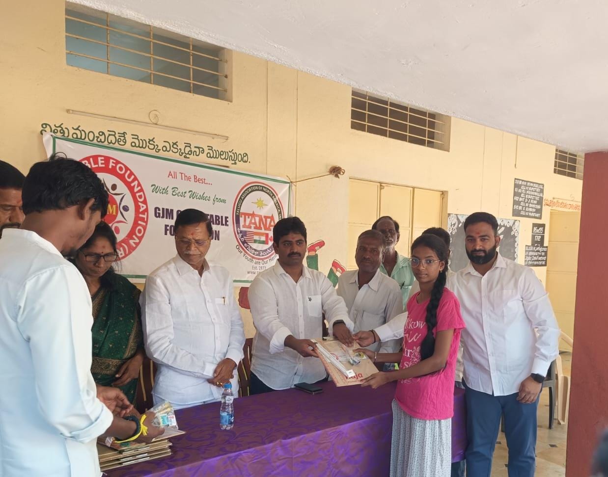 TANA distributed Tenth Exam Kits