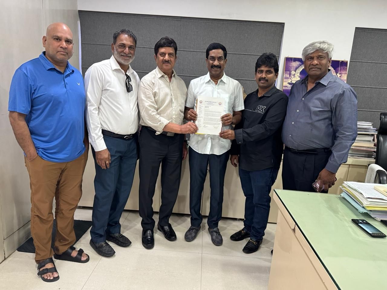 TANA Leaders Invite Andhrajyothi MD Vemuri Radha Krishna