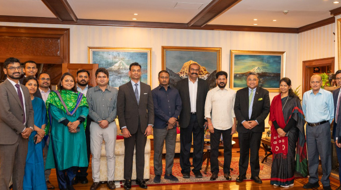 Indian Ambassador Hosts Telangana CM Revanth Reddy