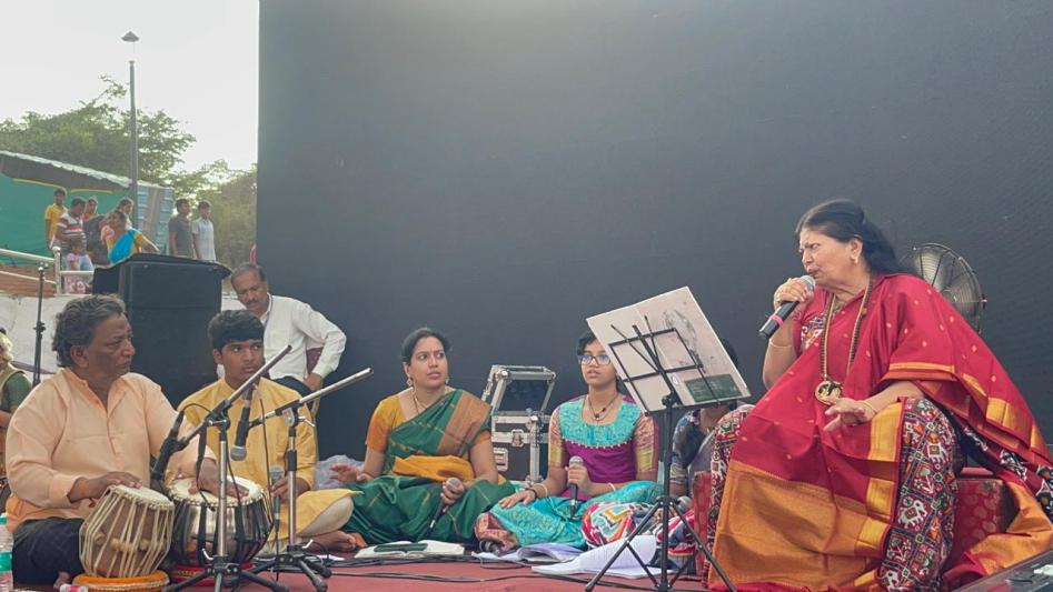 Dr. Shobha Raju at the Kaleshwaram Saraswati Pushkaralu