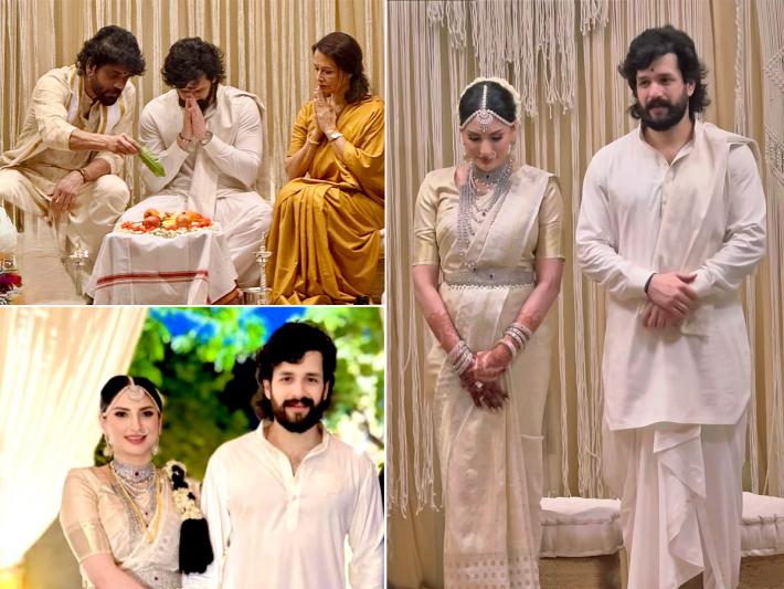 Akhil Akkineni and Zainab Ravdjee Wedding Pics (1)