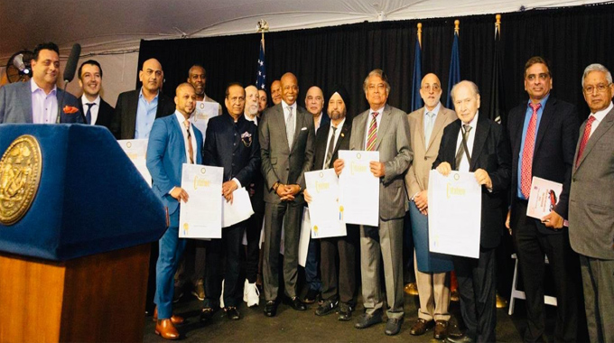 New York City Mayor Eric Adams and Dr. Raj Bhayani Honor Healthcare Achievers of New York
