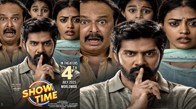 Naveen Chandra starrer ‘Showtime’ movie release date grand poster launched by Adivi Sesh