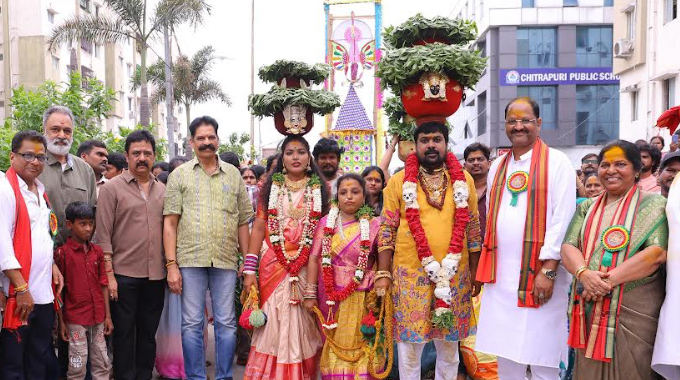 Bonalu Celebrations at Chitrapuri Colony Under the Leadership of Vallabhaneni Anil Kumar