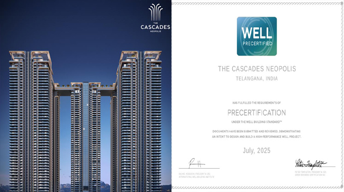 The Cascades Neopolis Becomes World’s Largest and India’s Only Residential Project to Achieve WELL Pre-Certification