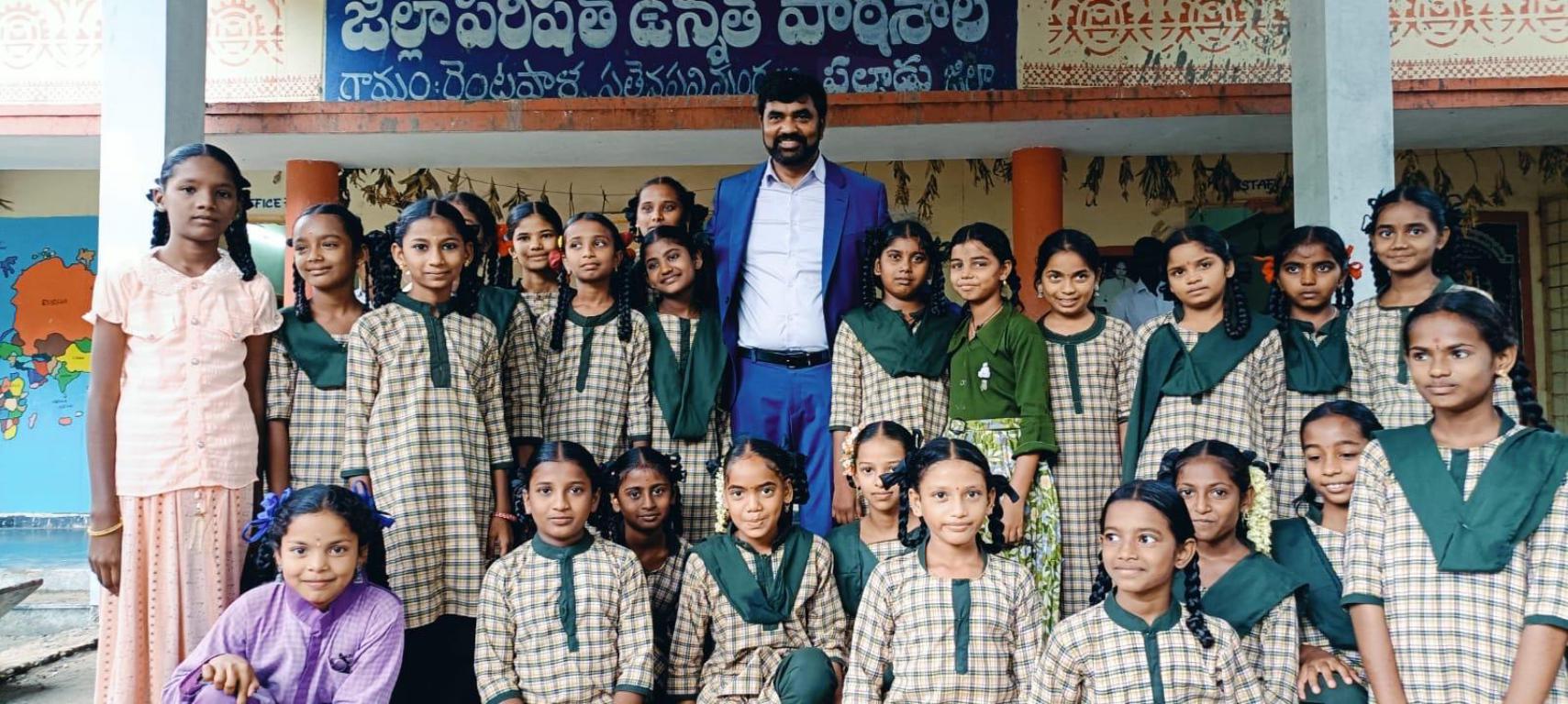 NATS President Visits Rantapalli High School