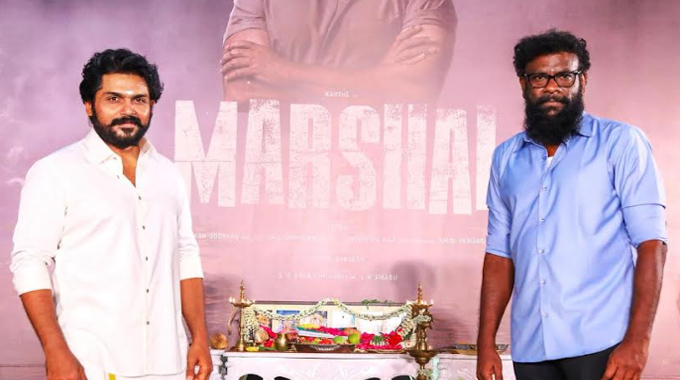 Karthi, Tamizh Dream Warrior Pictures #Karthi29 Titled Marshal, Shooting Starts Today