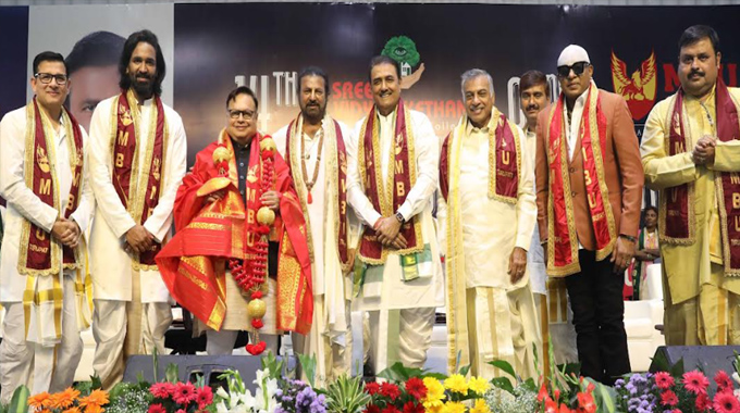 Bestows Honorary Doctorates on Padma Shri Shivamani and Media Stalwart Vijay Darda