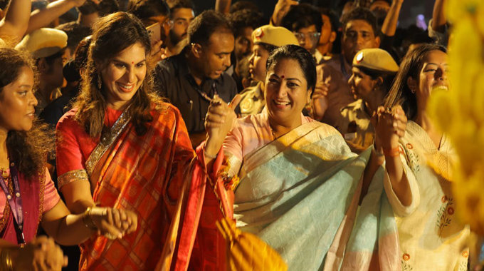 Upasana Konidela Graces Bathukamma 2025 In Delhi