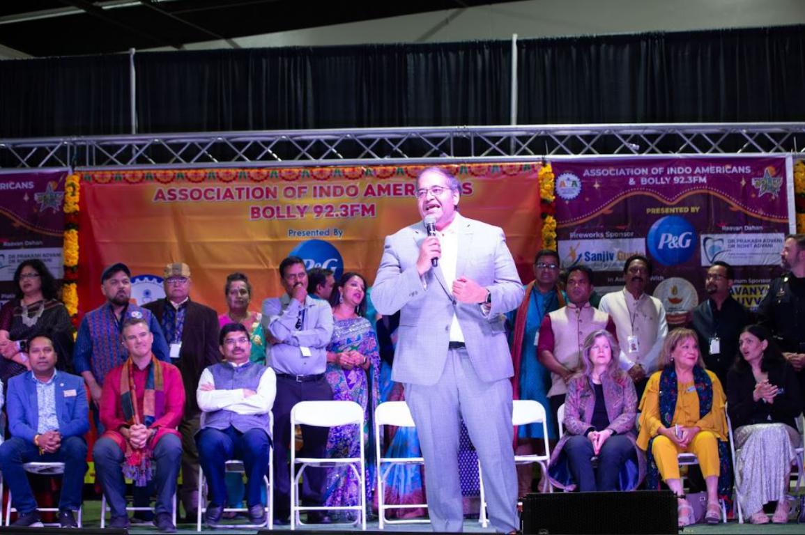 Fremont Mayor Raj Salwan speaking