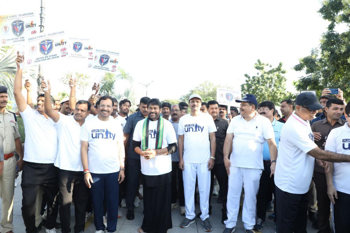 Chiranjeevi Attended The “Run For Unity” Event Chiranjeevi Attended The “Run For Unity” Event
