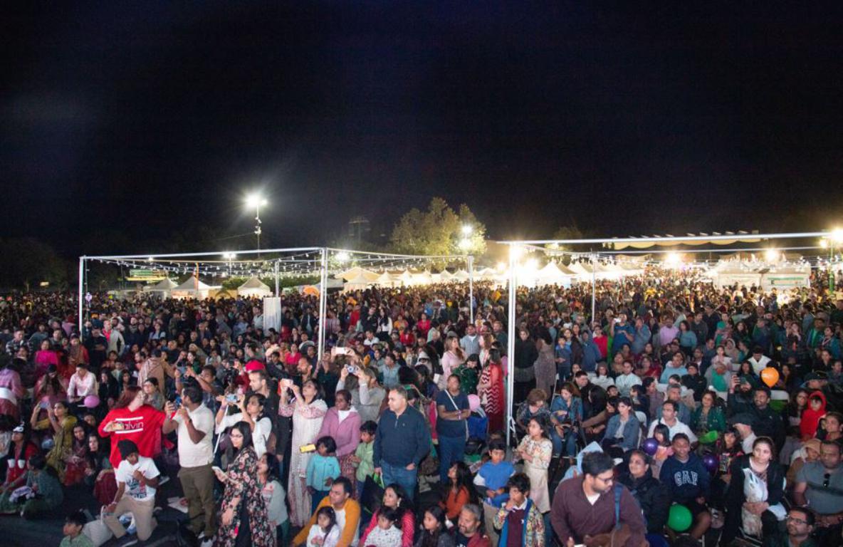People at Dussehra Diwali event