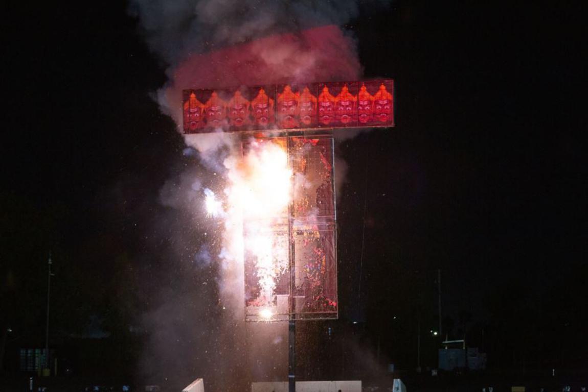 Ravan dahan at Diwali