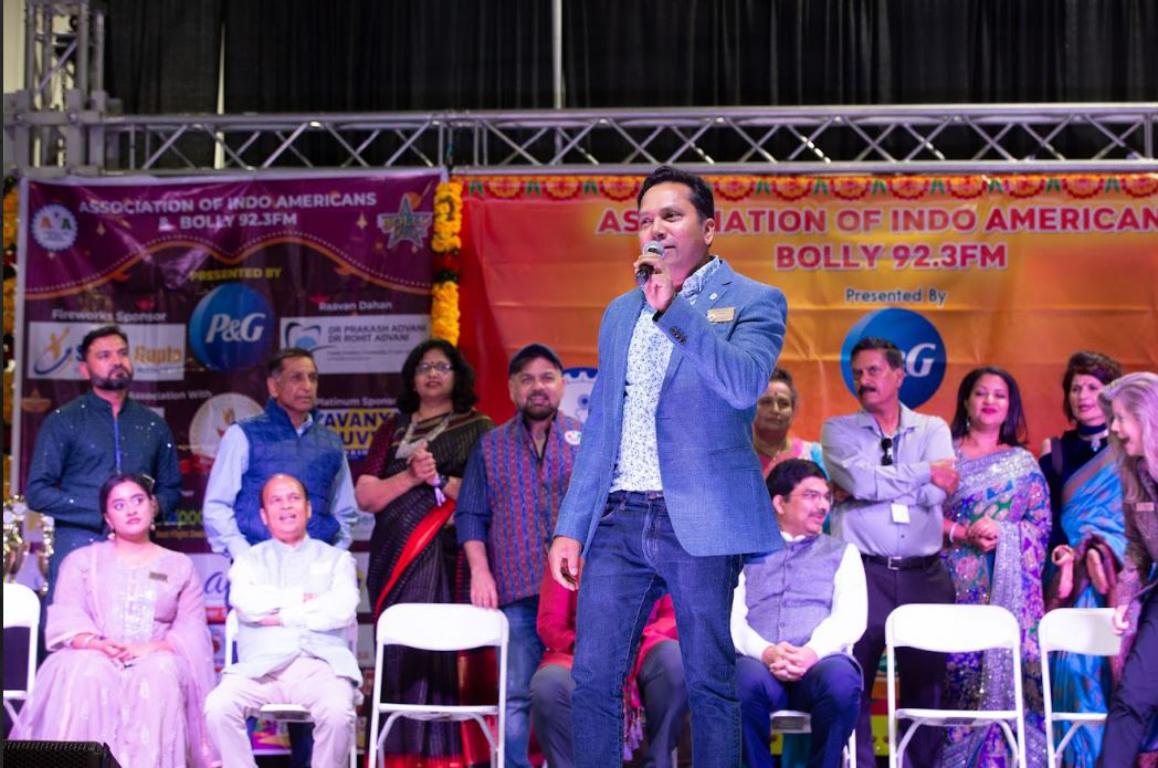 San Ramon Vice Mayor Sridhar Verose speaking