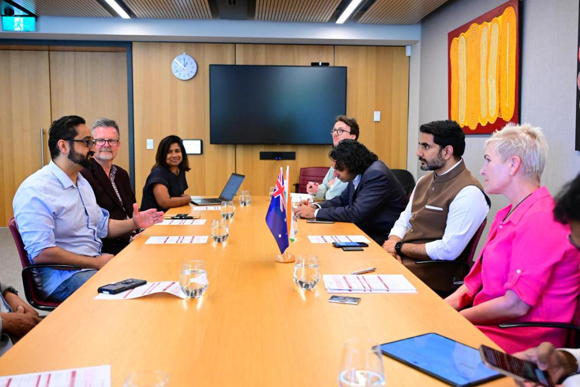 Nara Lokesh meets with Western Sydney University Agritech researchers