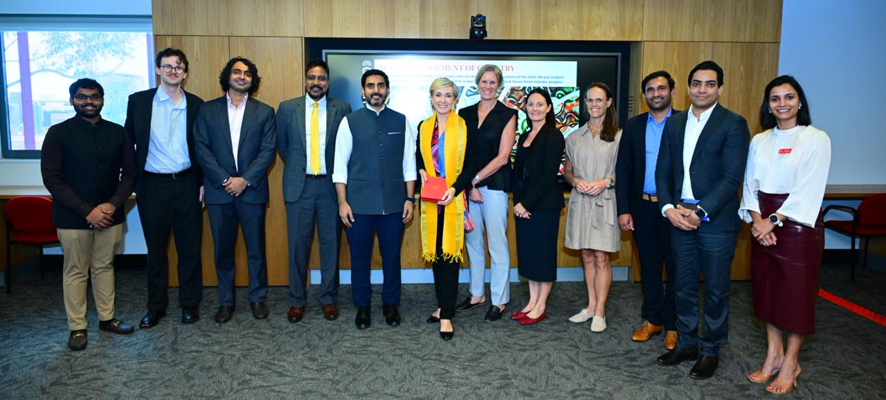 Nara Lokesh meets Griffith University Vice President Marnie Watson