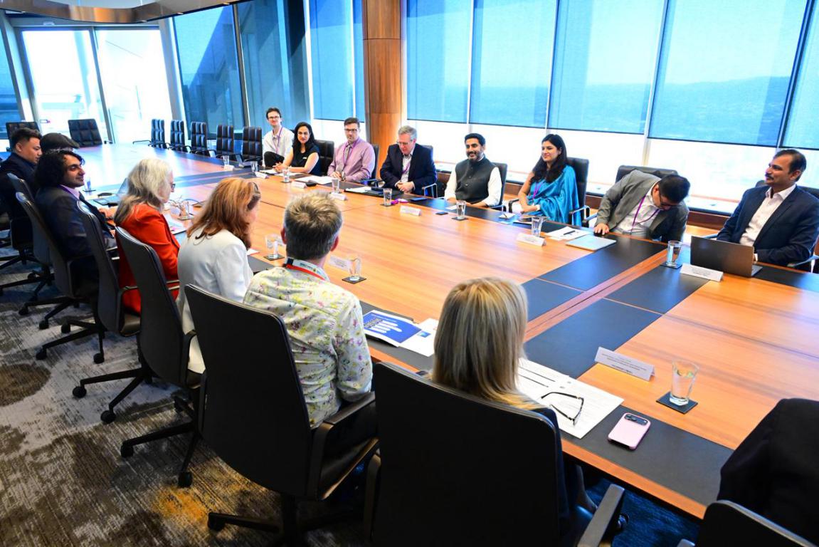 Nara Lokesh at the Education Round Table Meeting in Australia