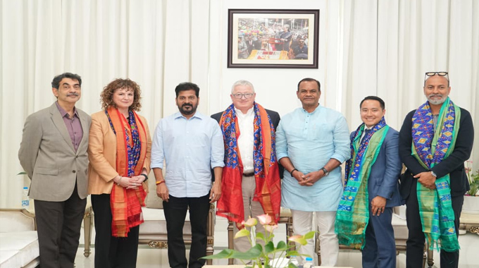 Southwest Airlines leadership calls on Hon’ble CM Revanth Reddy in Secretariat Southwest Airlines Leadership Calls On Honble Cm Revanth Reddy In Secretariat