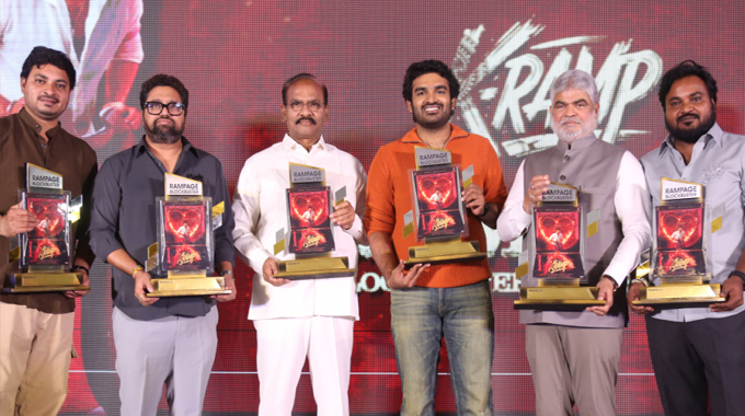 Hero Kiran Abbavaram at the Rampage Blockbuster Celebrations event Hero Kiran Abbavaram At The Rampage Blockbuster Celebrations Event