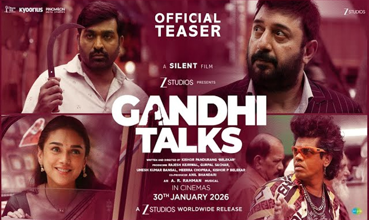 Gandhi Talks Teaser Released Zee Studios Dares To Go Silent In A Loud Cinema Landscape