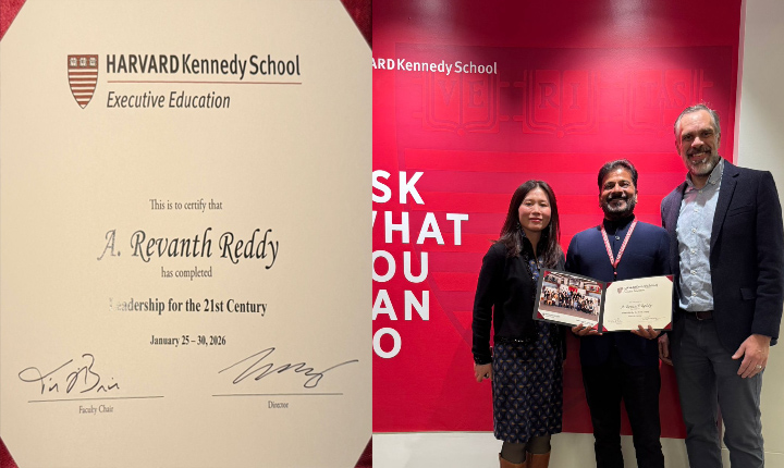 Cm Revanth Reddy Completes Leadership Programme At Harvard University