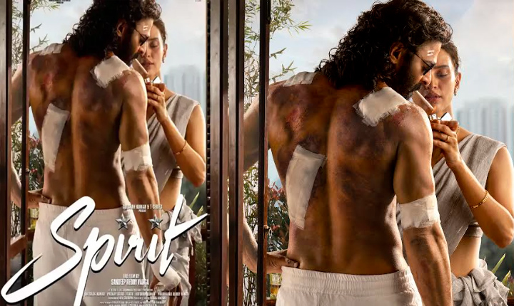 Prabhas Powerful First Look As Ajanuhahudu From Sandeep Reddy Vangas Spirit Unveiled 