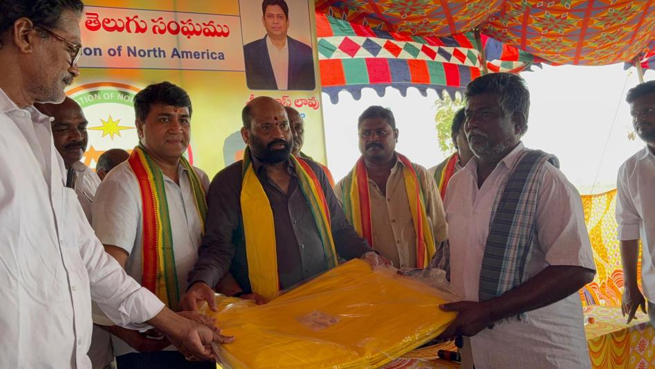 Distribution of Battery Sprayers & Tarpaulins to 350 Farmers by TANA