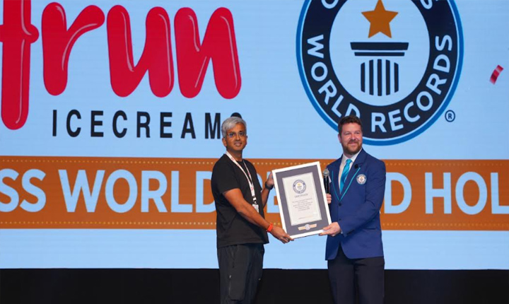 Arun Ice Creams Sets Guinness World Record With 5000 Children In Hyderabad 