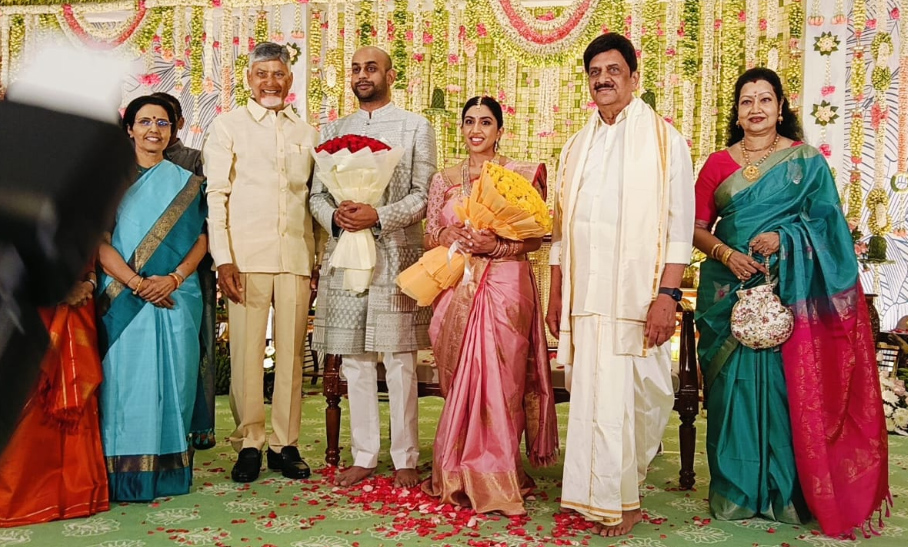 Nadella Gangadhar Daughter Engagement at Daspalla Hotel