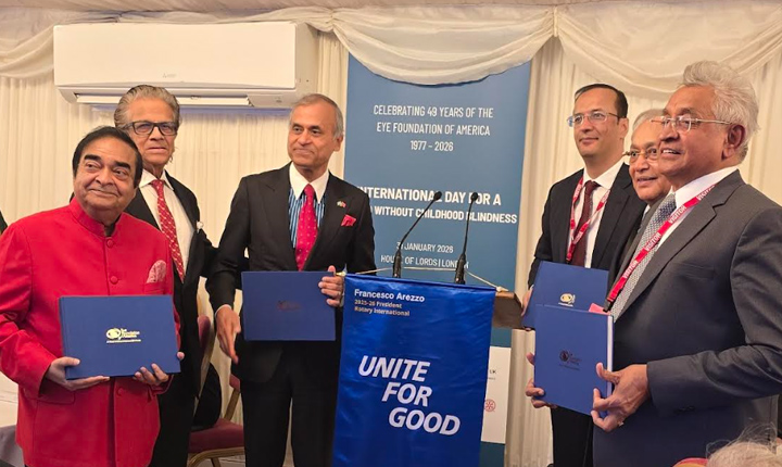 Global Leaders Mark 49 Years Of Eye Foundation Of America Commemorate International Day For A World Without Childhood Blindness At The House Of Lords England