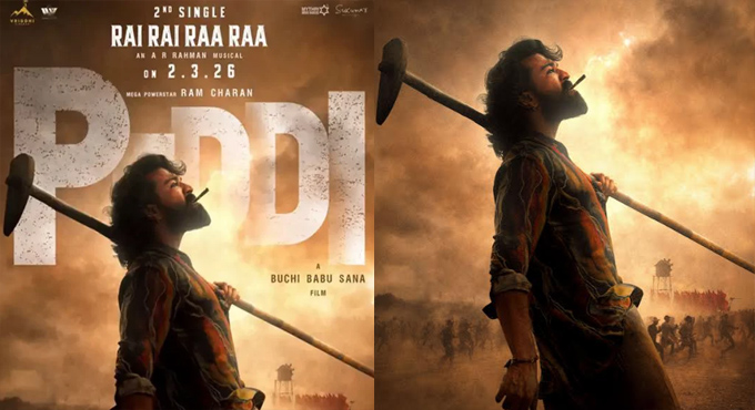 Vriddhi Cinemas’ Peddi 2nd Single Rai Rai Raa Raa On March 2nd