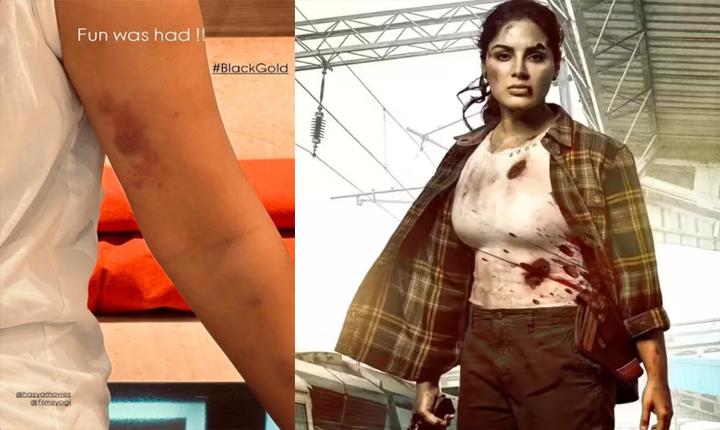 Heroine Samyuktha Performs High Intensity Action Sequences Without A Body Double For The Black Gold Movie