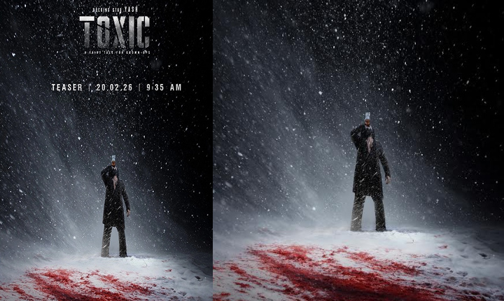 Toxic: Yash Stands Firm in a Bloody Battlefield in New Poster; Teaser Out Feb 20 Toxic: Yash Stands Firm in a Bloody Battlefield in New Poster; Teaser Out Feb 20