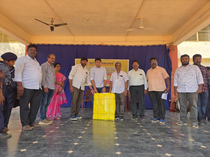 TANA Distribution of Tarpaulins to Schools