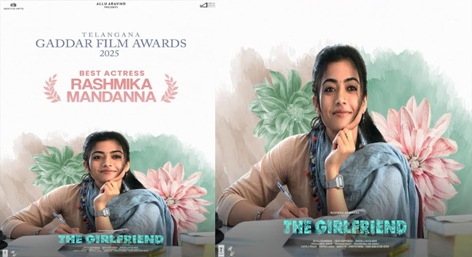 Rashmika Mandanna Wins Best Actress at the Gaddar Awards for “The Girlfriend”
