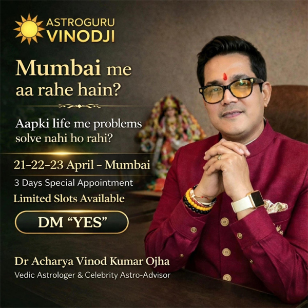 Exclusive Astrology Guidance Arrives in Mumbai with Dr. Vinod Acharya Kumar Exclusive Astrology Guidance Arrives in Mumbai with Dr. Vinod Acharya Kumar
