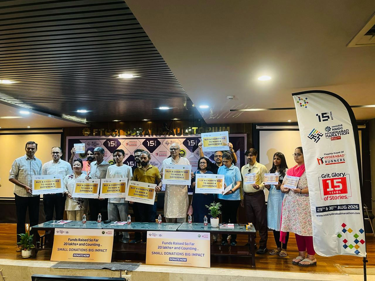 Sprint for a Cause NMDC Hyderabad Marathon 2026 Launches Charity Bibs for 15th Edition