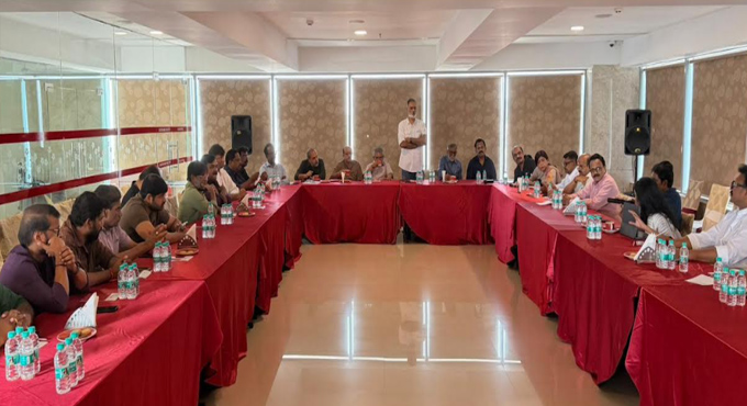 The South Indian Film Producers Association (SIFPA) convened its second meeting in Hyderabad The South Indian Film Producers Association (SIFPA) convened its second meeting in Hyderabad