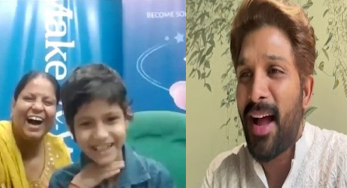 Allu Arjun’s Heartwarming Gesture Lights Up Young Fan Shraddha’s World by a special interaction Through Make-A-Wish India Allu Arjuns Heartwarming Gesture Lights Up Young Fan Shraddhas World By A Special Interaction Through Make A Wish India
