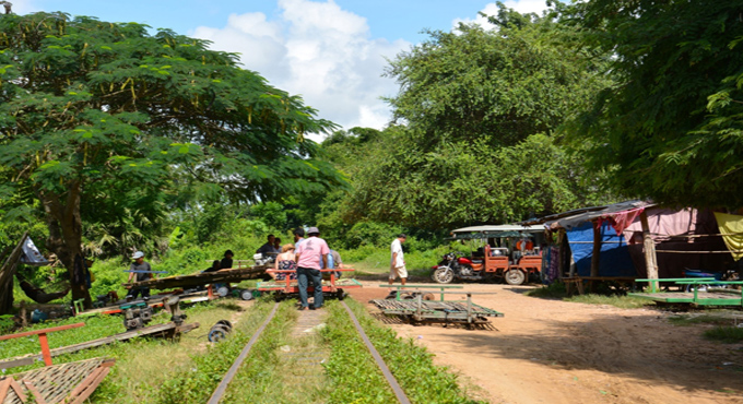 Bamboo Train In Battambang 