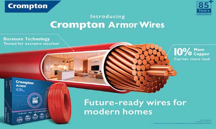 Crompton Enters House Wires Market A New Era Of Safety And Performance 