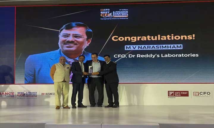 Dr Reddys CFO MV Narasimham Wins Top Pharma Award Dr Reddys Cfo Mv Narasimham Wins Top Pharma Award